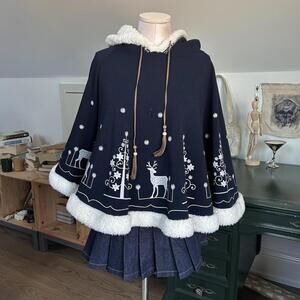Women's Navy and Blue Other-coats-jacket